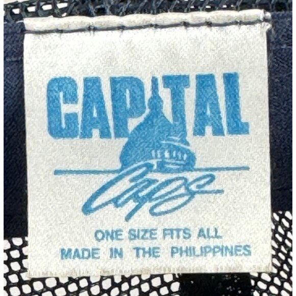 Vintage Capital Caps Blue Trucker Hat Snapback Cap Holsum Bakery Arizona - Picture 7 of 7